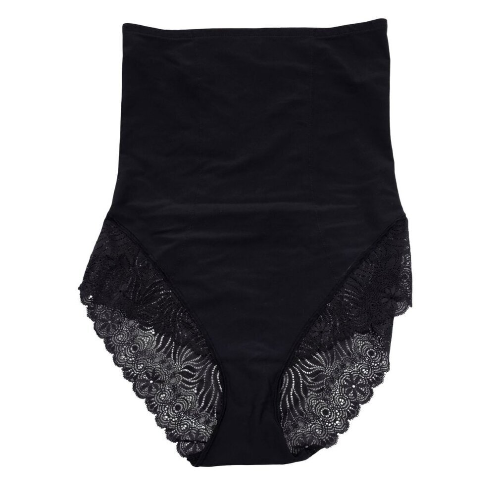 Women's - Simone Perele Black Lace High Waist Shaper Brief, Size 4